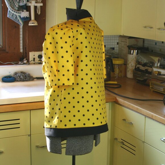 Vintage Good Times Polyester Blouse or Short Jacket - Picture 3 of 5